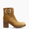 FREE LANCE Paris Boot biker à boucle - Justy 70 - Cuir velours - Cigare Shop