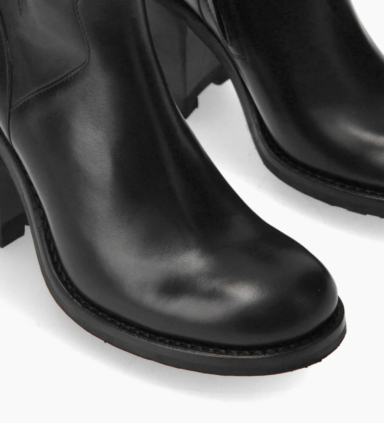 FREE LANCE Paris Boot biker à boucle - Justy 90 - Cuir lisse - Noir Hot