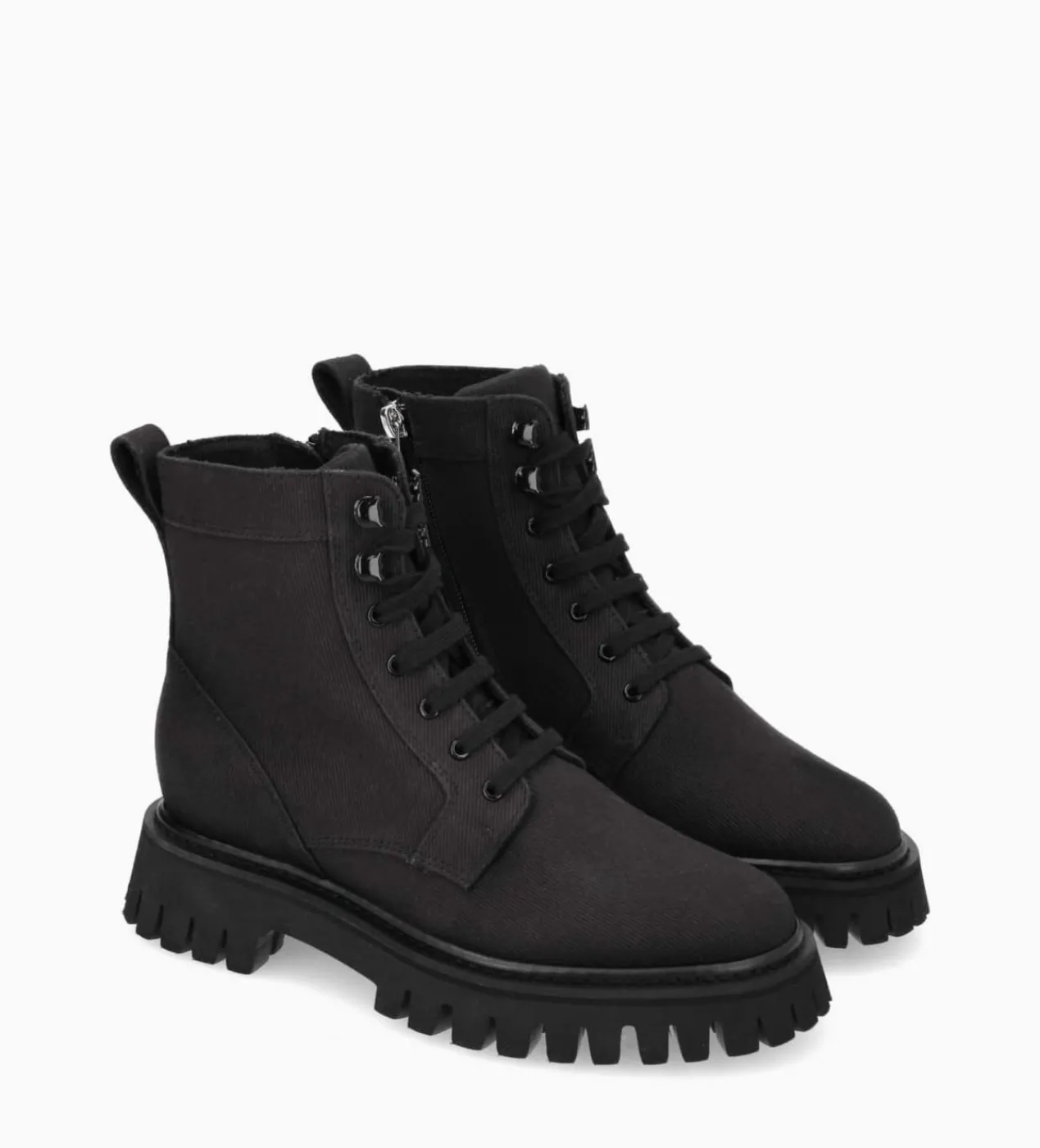 FREE LANCE Paris Boot ranger à zip - Gisèle - Denim - Noir Cheap