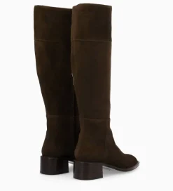 FREE LANCE Paris Botte à talon - Lora 50 - Cuir velours - Marron foncé Marronfoncé Best Sale