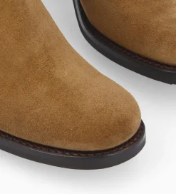 FREE LANCE Paris Botte biker à boucle - Biker 7 - Cuir velours - Sienna Clearance
