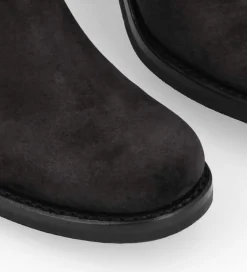 FREE LANCE Paris Botte biker à boucle - Biker 7 - Cuir velours - Noir Outlet