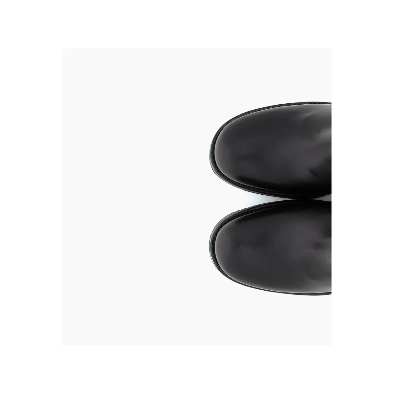 FREE LANCE Paris Botte biker à double boucle biker - Biker 70 - Cuir lisse - Noir Outlet