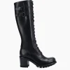 FREE LANCE Paris Botte biker lacée à boucle - Justy 70 - Cuir lisse - Noir Outlet