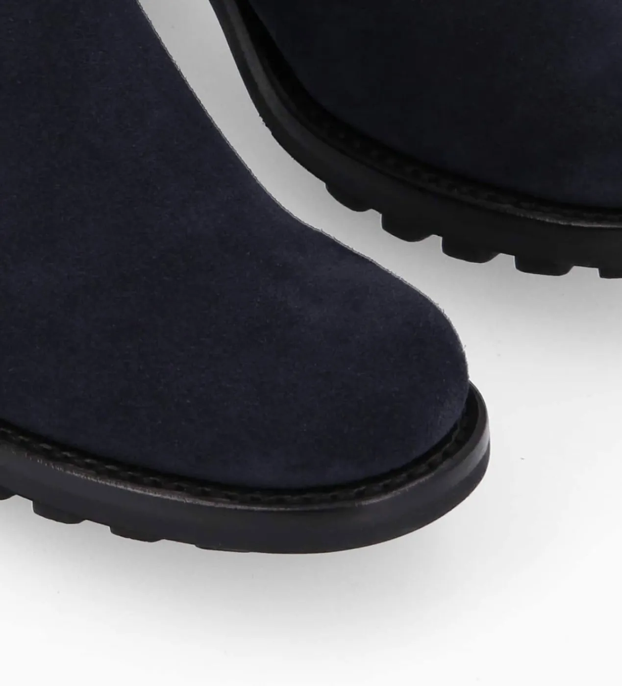 FREE LANCE Paris Botte biker zippée à boucle - Justy 70 - Cuir velours - Marine Clearance
