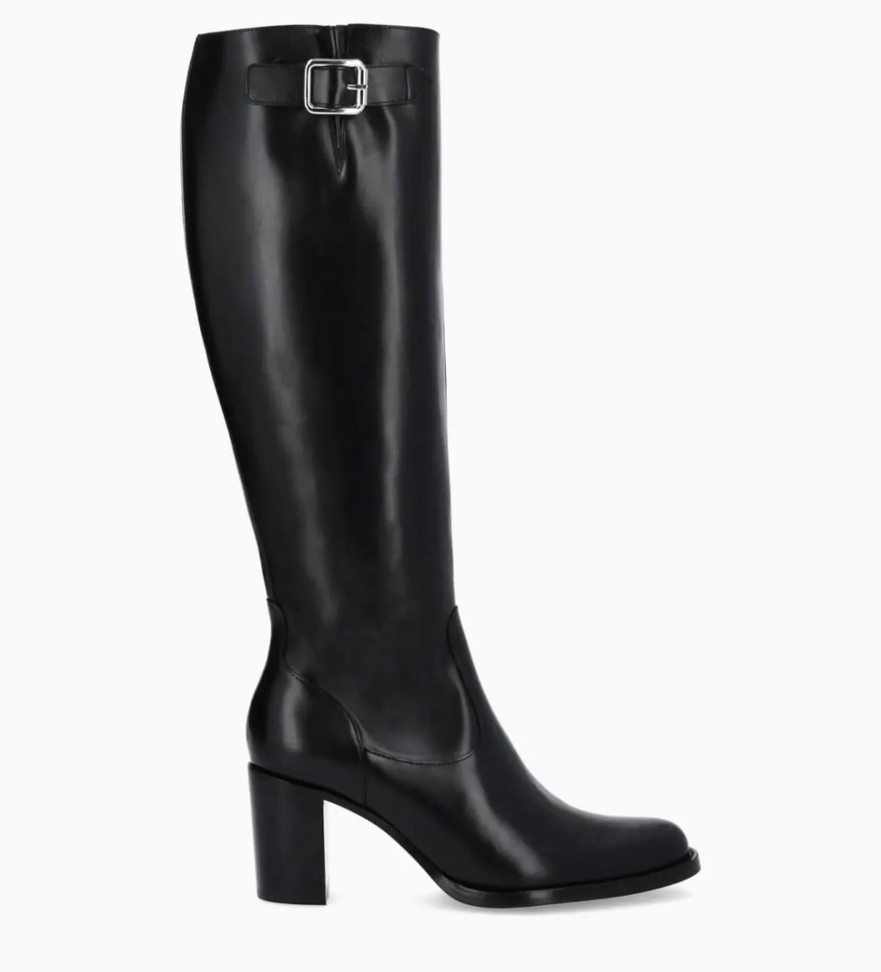 FREE LANCE Paris Botte zippée à talon - Legend 70 - Cuir de veau lisse brillant - Noir Store