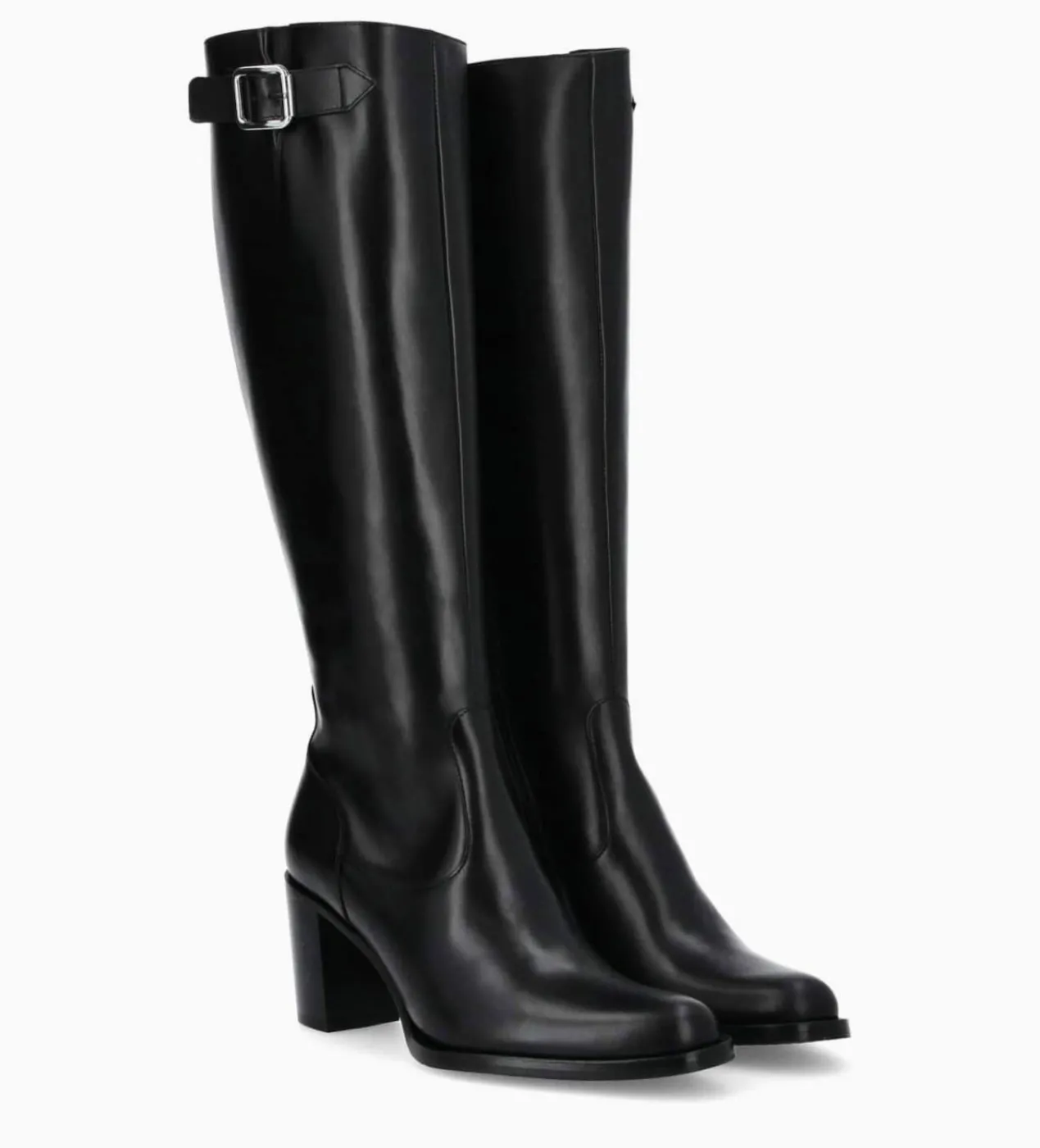 FREE LANCE Paris Botte zippée à talon - Legend 70 - Cuir de veau lisse brillant - Noir Store