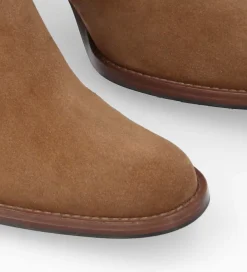 FREE LANCE Paris Botte zippée à talon - Legend 70 - Cuir velours - Sienna Discount