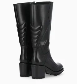 FREE LANCE Paris Botte zippée à talon - Thelma 70 - Cuir lisse - Noir Best
