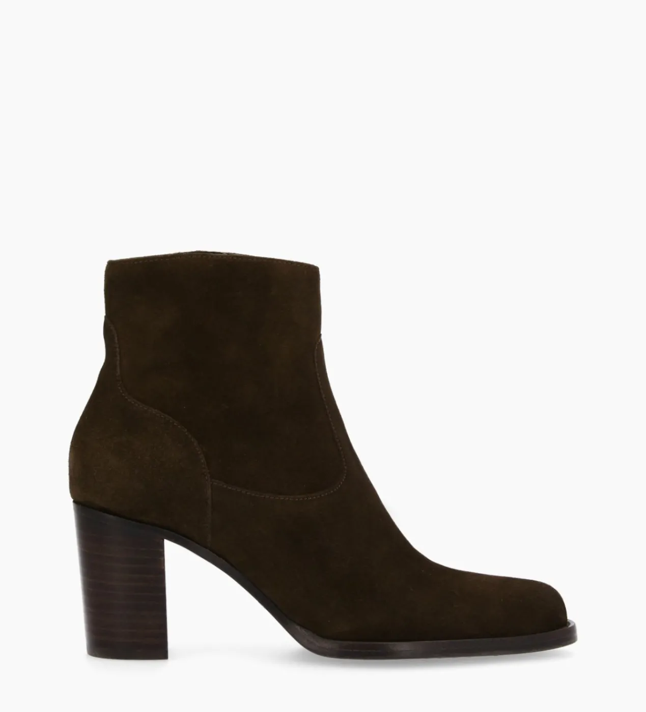 FREE LANCE Paris Bottine à talon à zip - Legend 70 - Cuir velours - Marron foncé Marronfoncé Best Sale