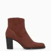 FREE LANCE Paris Bottine à talon à zip - Legend 70 - Cuir velours - Grenat Best Sale