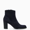 FREE LANCE Paris Bottine à talon à zip - Legend 70 - Cuir velours - Marine Fashion