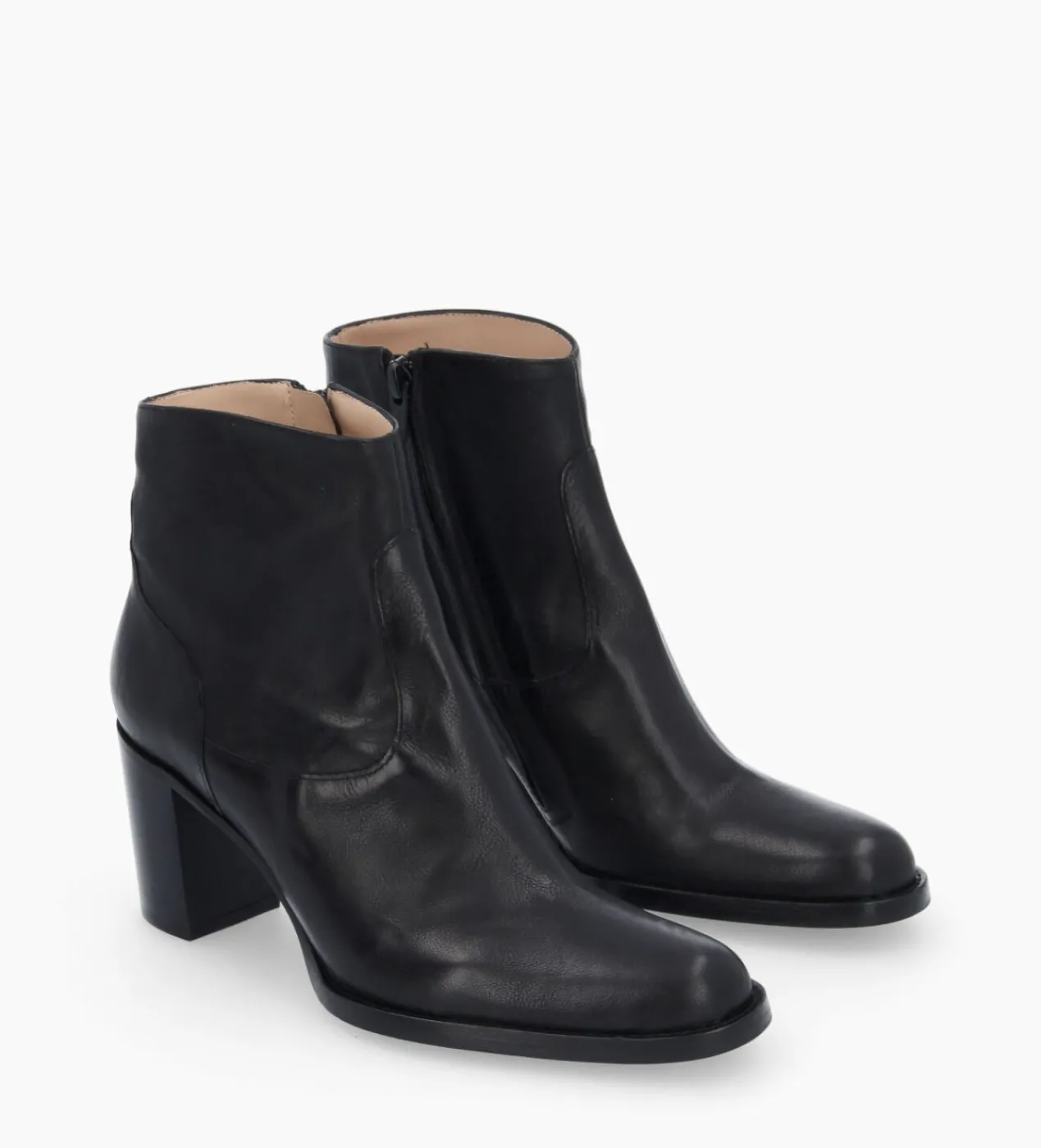 FREE LANCE Paris Bottine à talon à zip - Legend 70 - Cuir grainé - Noir Best Sale