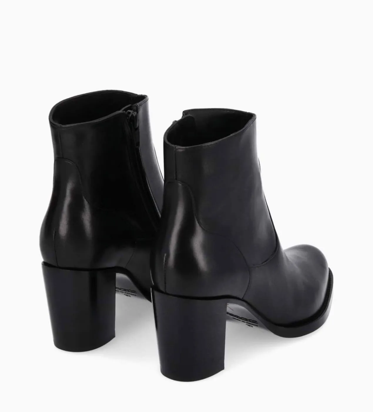 FREE LANCE Paris Bottine à talon à zip - Legend 70 - Cuir lisse brillant - Noir Hot