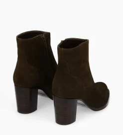 FREE LANCE Paris Bottine à talon à zip - Legend 70 - Cuir velours - Marron foncé Marronfoncé Best Sale