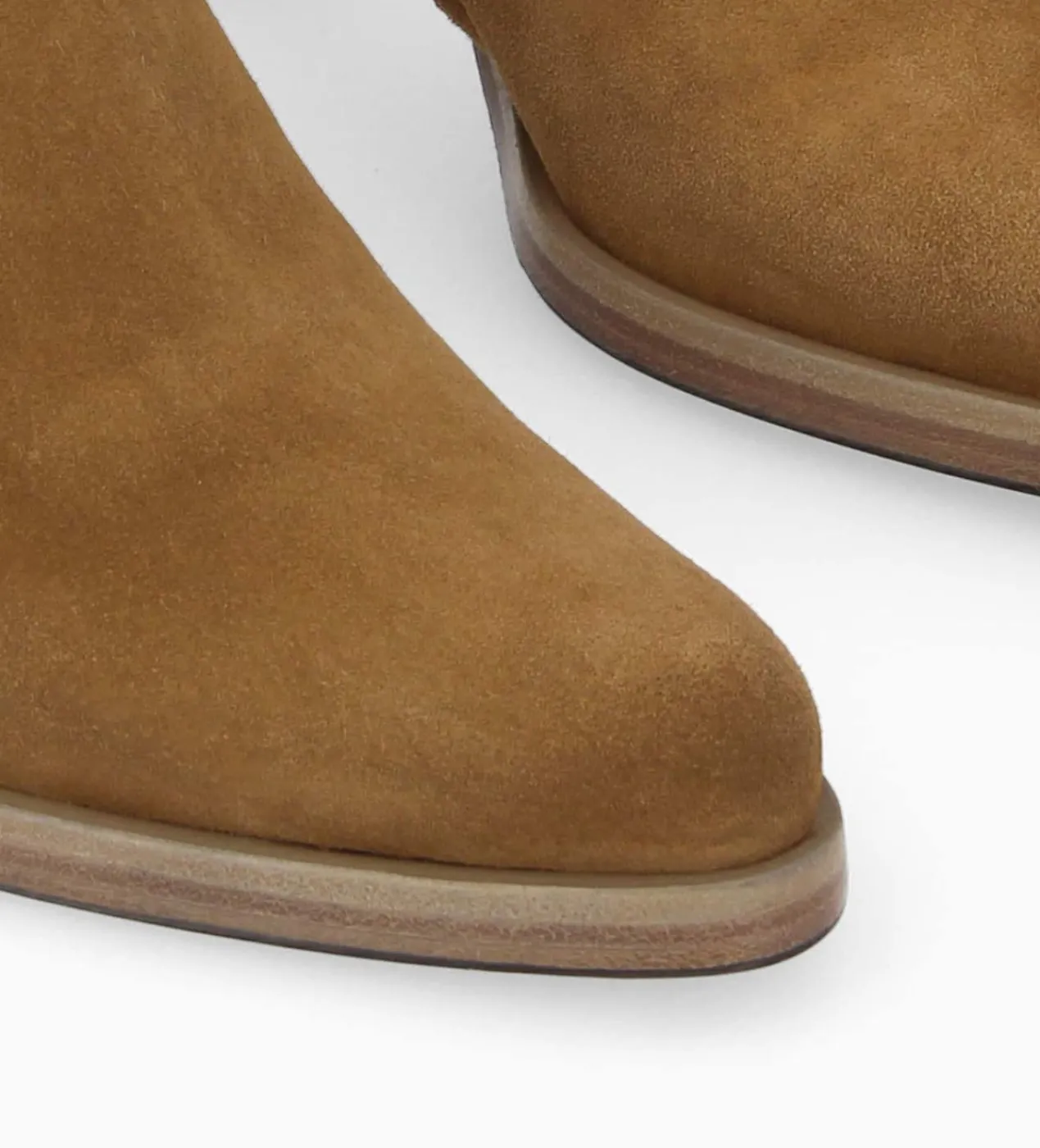 FREE LANCE Paris Bottine à talon à zip - Paddy 70 - Cuir velours - Sienna Outlet