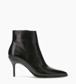 FREE LANCE Paris Bottine à talon aiguille - Jamie 70 - Cuir de veau lisse - Noir Fashion