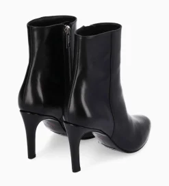 FREE LANCE Paris Bottine à talon aiguille zippée - Stella 85 - Cuir de veau lisse brillant - Noir Outlet