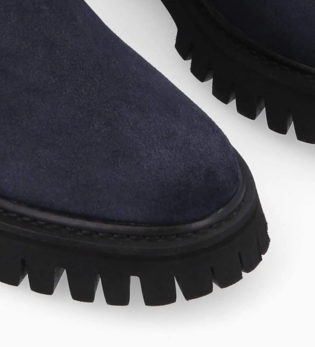 FREE LANCE Paris Bottine chelsea - Georgia - Cuir velours - Marine New