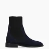 FREE LANCE Paris Bottine chelsea - Harri 25 - Cuir velours - Marine Shop