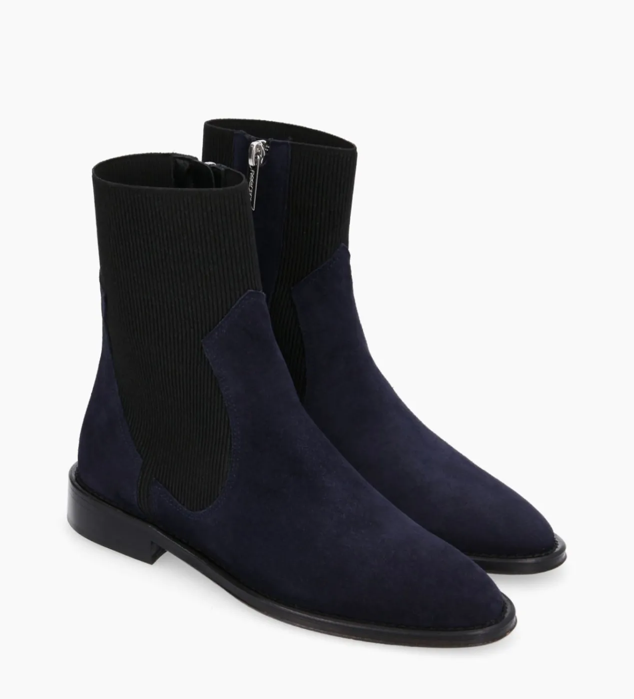 FREE LANCE Paris Bottine chelsea - Harri 25 - Cuir velours - Marine Shop