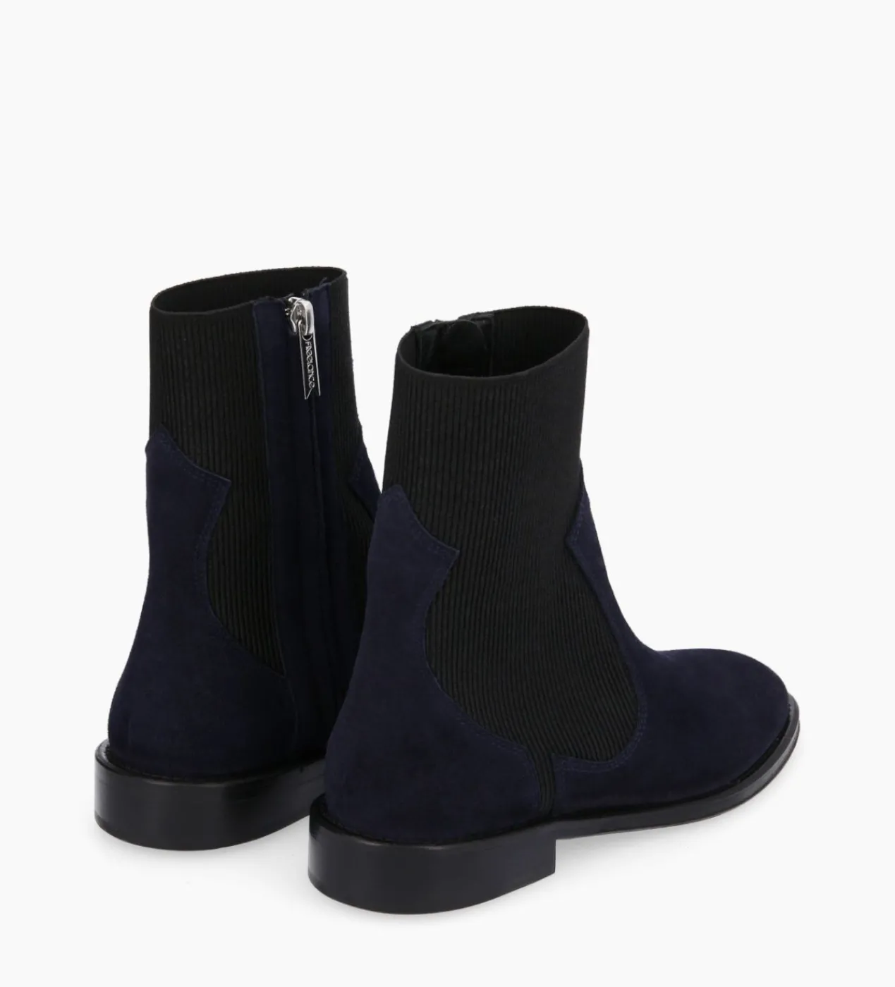 FREE LANCE Paris Bottine chelsea - Harri 25 - Cuir velours - Marine Shop