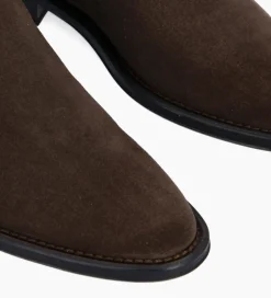 FREE LANCE Paris Bottine chelsea - Harri 25 - Cuir velours - Marron foncé Marronfoncé Flash Sale