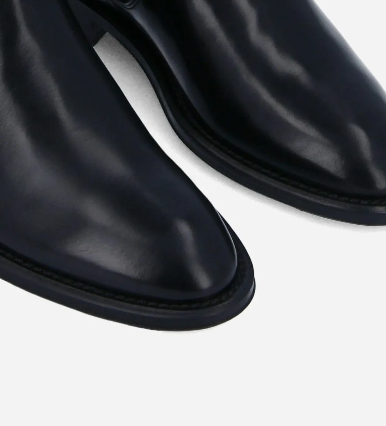 FREE LANCE Paris Bottine chelsea - Harri 25 - Cuir de veau lisse brillant/Maille - Noir Best Sale