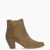 FREE LANCE Paris Bottine chelsea à talon - Jane 70 - Cuir velours - Taupe Flash Sale