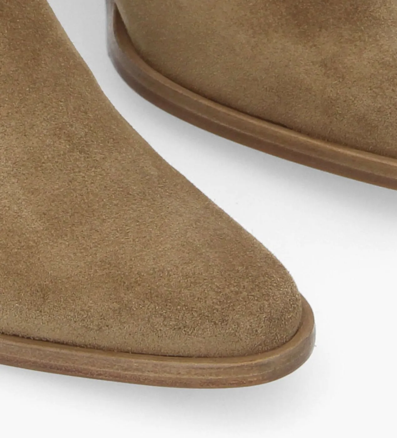 FREE LANCE Paris Bottine chelsea à talon - Jane 70 - Cuir velours - Taupe Flash Sale