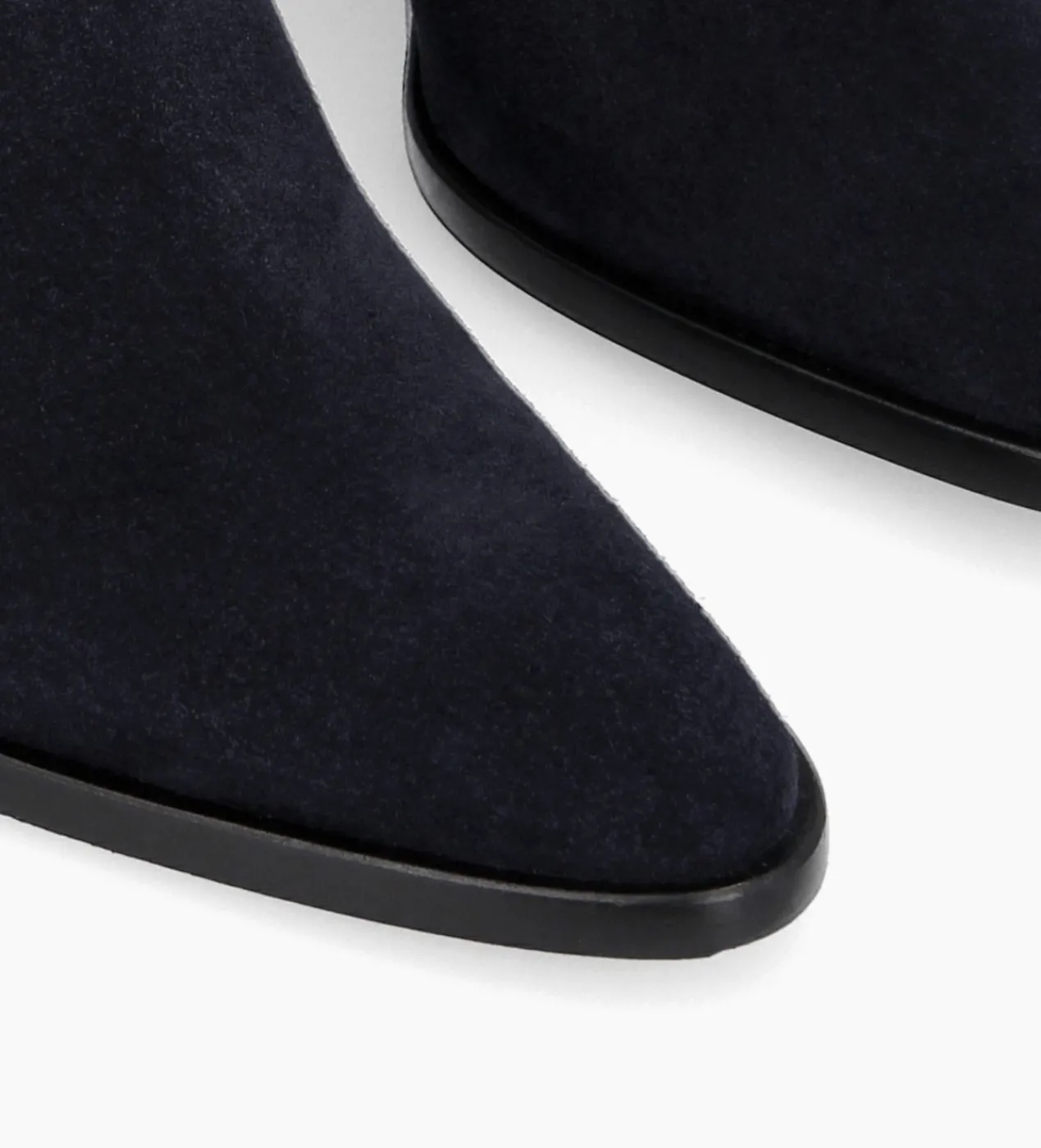 FREE LANCE Paris Bottine chelsea à talon - Jane 70 - Cuir velours - Marine Flash Sale