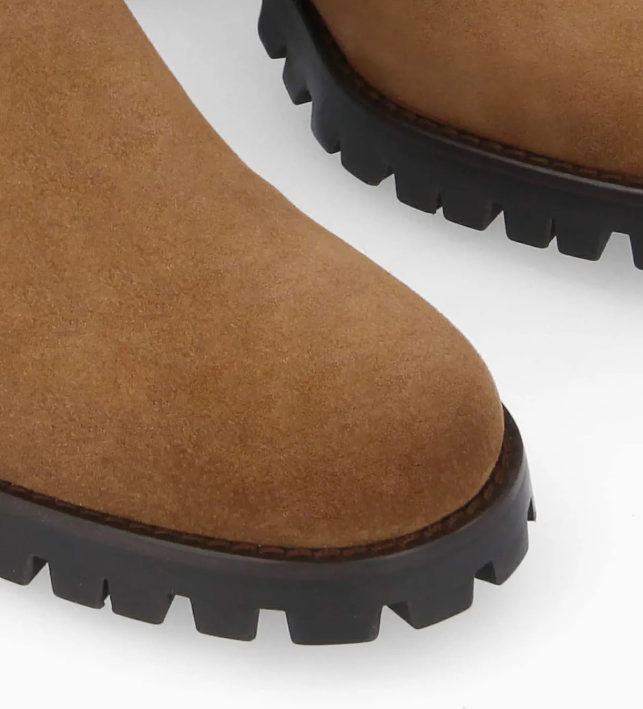 FREE LANCE Paris Bottine chelsea à talon - Jade 45 - Cuir velours - Brun Best