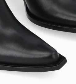 FREE LANCE Paris Bottine chelsea à talon - Sandy 80 - Cuir imprimé crocodile/Cuir lisse brillant - Noir Best Sale