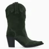 FREE LANCE Paris Bottine western à talon - Andy 80 - Cuir velours - Militaire Hot