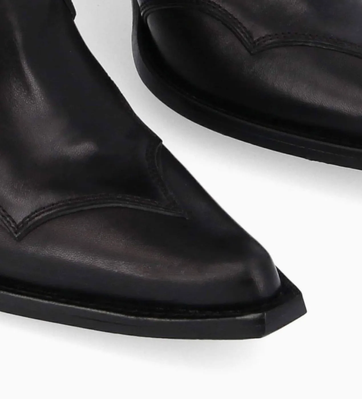 FREE LANCE Paris Bottine western à talon - Andy 80 - Cuir de veau lisse mat - Noir Sale