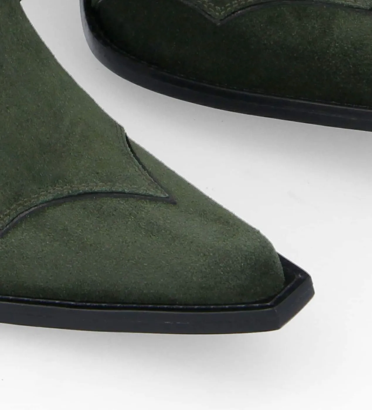 FREE LANCE Paris Bottine western à talon - Andy 80 - Cuir velours - Militaire Hot