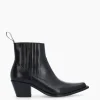 FREE LANCE Paris Bottine western chelsea - Sibelle 50 - Cuir lisse - Noir Sale