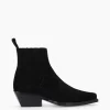 FREE LANCE Paris Bottine western chelsea - Calamity 40 - Cuir velours - Noir Flash Sale