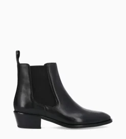 FREE LANCE Paris Bottine western chelsea - Kim 40 - Cuir lisse - Noir Shop
