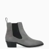 FREE LANCE Paris Bottine western chelsea - Kim 40 - Cuir velours - Graphite Sale
