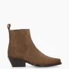 FREE LANCE Paris Bottine western chelsea - Calamity 40 - Cuir velours - Brun New