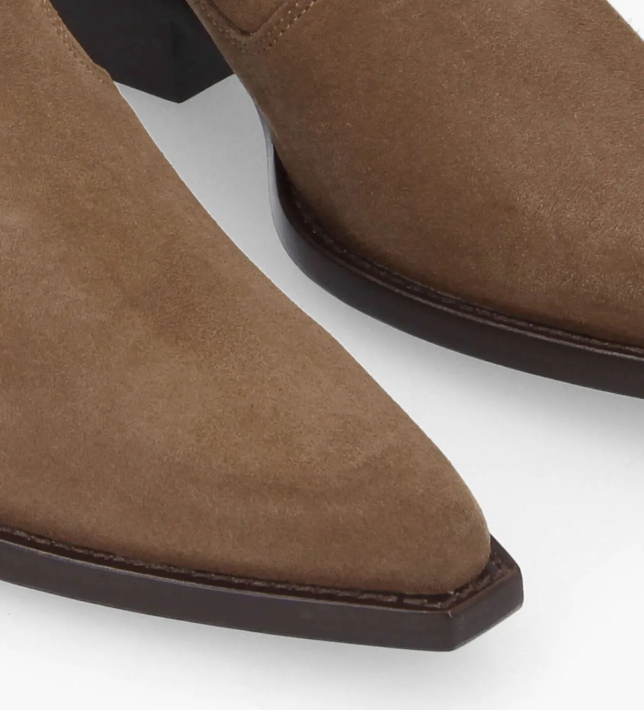 FREE LANCE Paris Bottine western chelsea - Calamity 40 - Cuir velours - Brun New