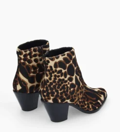 FREE LANCE Paris Bottine western zippée - Jane 7 - Poils - Jungle Flash Sale
