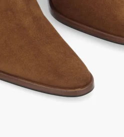 FREE LANCE Paris Bottine western zippée - Jane 7 - Cuir velours - Marron Cheap