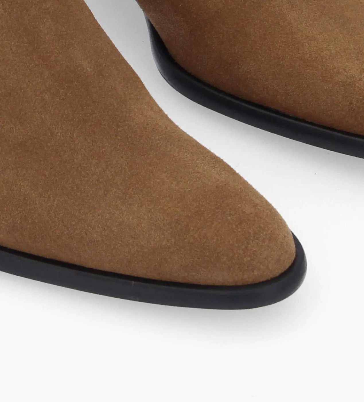 FREE LANCE Paris Bottine western zippée à talon - Jane 5 - Cuir velours - Sienna Shop