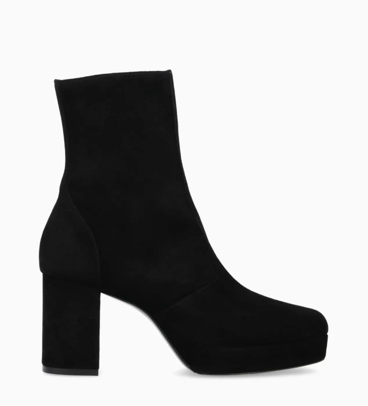 FREE LANCE Paris Bottine zippée à talon - Carlotta 70 - Cuir velours - Noir Online