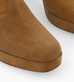 FREE LANCE Paris Bottine zippée à talon - Carlotta 70 - Cuir velours - Brun Best