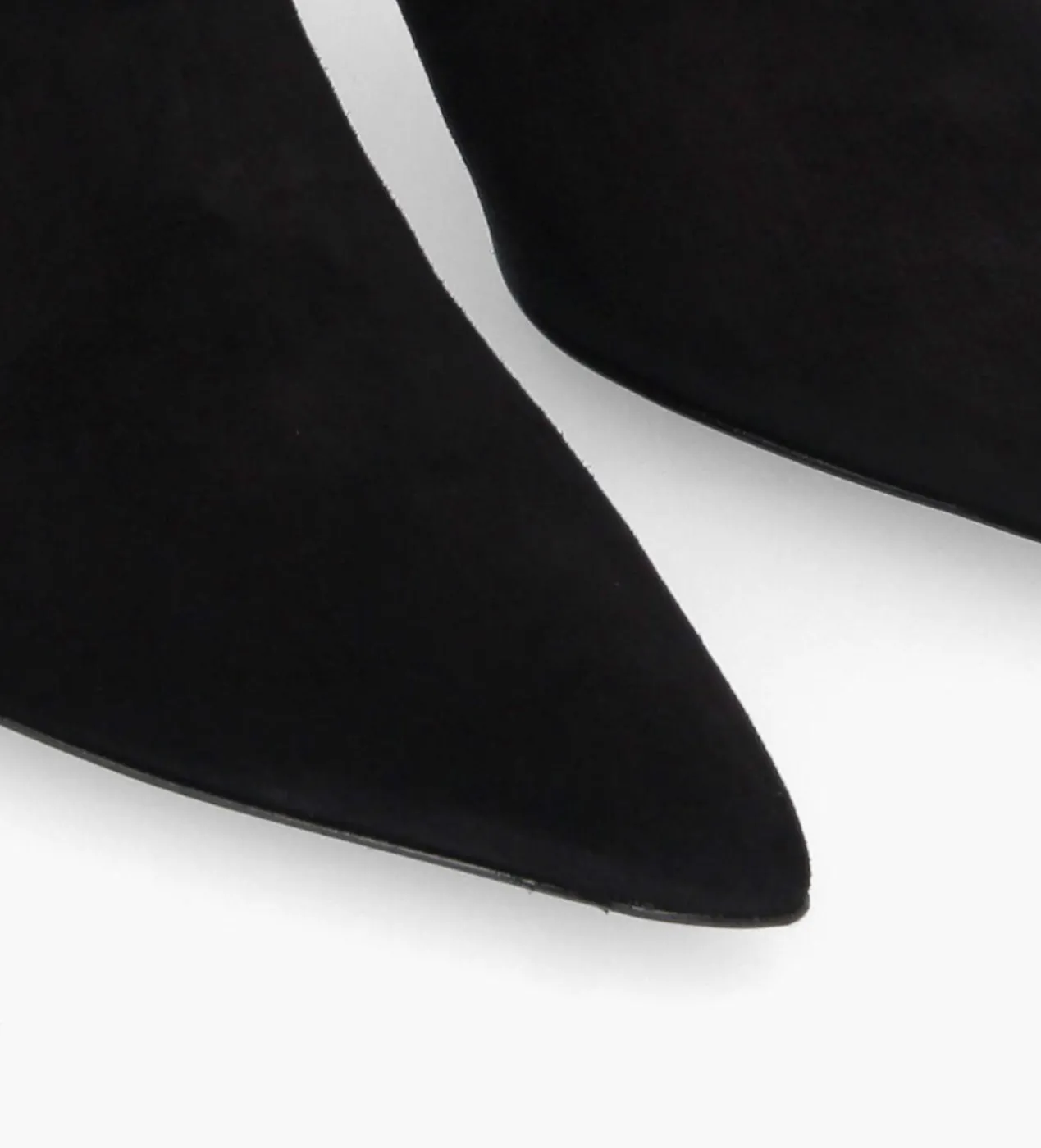FREE LANCE Paris Bottine zippée à talon - Cathleen 65 - Cuir velours - Noir Best