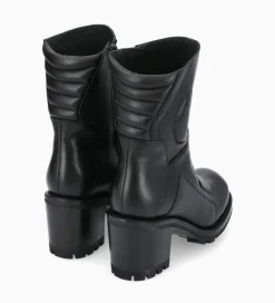 FREE LANCE Paris Bottine zippée à talon - Louise 70 - Cuir lisse - Noir Fashion