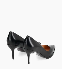 FREE LANCE Paris Escarpin à bout pointu - Jamie 70 - Cuir de veau lisse - Noir Sale